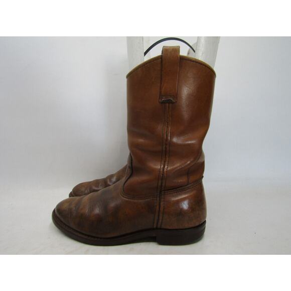 Red Wing Mens Size 8 D Brown Leather Work Cowboy Western Boots